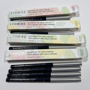 Lot of 7 Clinique Quickliner For Eyes Shade 01 Intense Black Eyeliner MINI Size